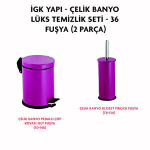 İgk Yapi - Çeli̇k Banyo Lüks Temi̇zli̇k Seti̇ - 36 (2 Parça)