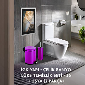 İgk Yapi - Çeli̇k Banyo Lüks Temi̇zli̇k Seti̇ - 36 (2 Parça)
