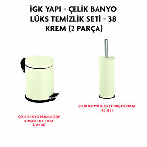 İgk Yapi - Çeli̇k Banyo Lüks Temi̇zli̇k Seti̇ - 38 (2 Parça)