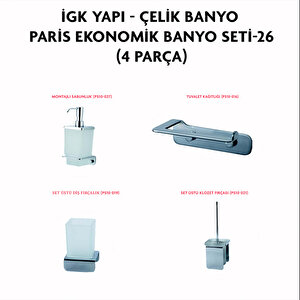İgk Yapi - Çeli̇k Banyo Pari̇s Banyo Seti̇ -26(4 Parça)