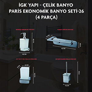 İgk Yapi - Çeli̇k Banyo Pari̇s Banyo Seti̇ -26(4 Parça)