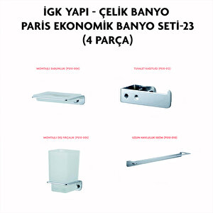İgk Yapi - Çeli̇k Banyo Pari̇s Banyo Seti̇ -23(4 Parça)
