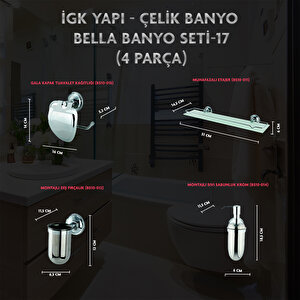 İgk Yapi - Çeli̇k Banyo Bella Banyo Seti̇ -17(4 Parça)