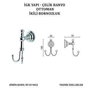 İgk Yapi - Çeli̇k Banyo Ottoman Bornozluk Çi̇ftli̇ (ot10-002)