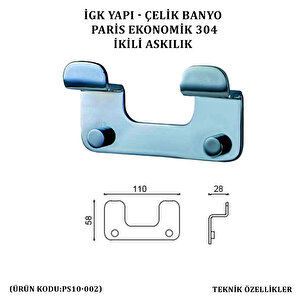 İgk Yapi - Çeli̇k Banyo Pari̇s İki̇li̇ Askilik (ps10-002)