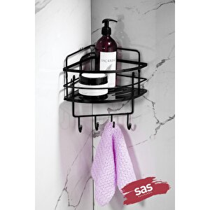 Yapışkanlı Ömür Boyu Paslanmaz Kristal Ayarlanabilir Raf Banyo Düzenleyici Şampuanlık Lk-01 Sssk