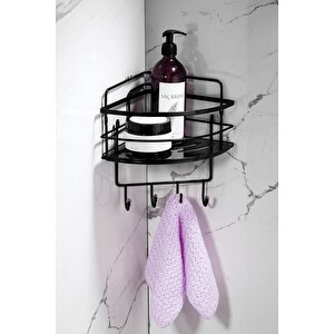 Yapışkanlı Ömür Boyu Paslanmaz Kristal Ayarlanabilir Raf Banyo Düzenleyici Şampuanlık Lk-01 Sssk