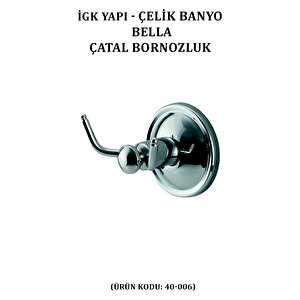 İgk Yapi - Çeli̇k Banyo Bella Çatal Bornozluk (40-006)