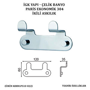 İgk Yapi - Çeli̇k Banyo Pari̇s İki̇li̇ Askilik (ps10-022)