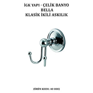 İgk Yapi - Çeli̇k Banyo Bella Klasi̇k İki̇li̇ Askilik (40-008)
