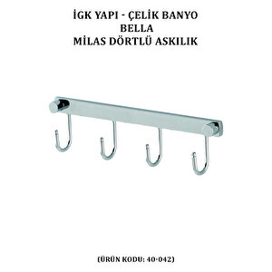 İgk Yapi - Çeli̇k Banyo Bella Mi̇las Dörtlü Askilik (40-042)