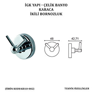 İgk Yapi - Çeli̇k Banyo Karaca Bornozluk Çi̇ftli̇ (kr10-002)