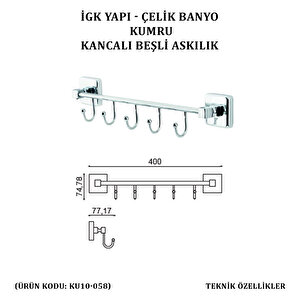 İgk Yapi - Çeli̇k Banyo Kumru Beşli̇ Askilik (ku10-058)