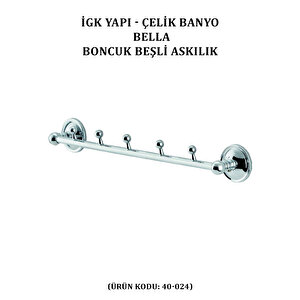 İgk Yapi - Çeli̇k Banyo Bella Boncuk Beşli̇ Askilik (40-024)