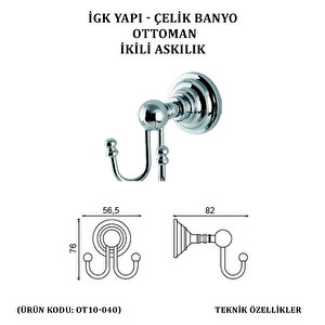 İgk Yapi - Çeli̇k Banyo Ottoman İki̇li̇ Askilik (ot10-040)