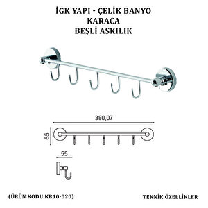 İgk Yapi - Çeli̇k Banyo Karaca Beşli̇ Askilik (kr10-020)