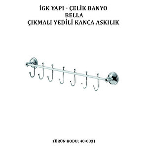 İgk Yapi - Çeli̇k Banyo Bella Çikmali Kanca Yedi̇li̇ Askilik (40-033)