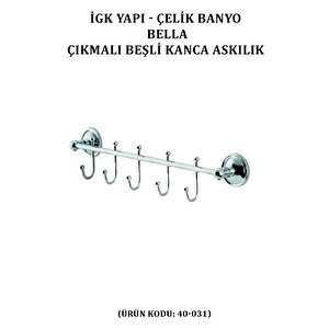 İgk Yapi - Çeli̇k Banyo Bella Çikmali Kanca Beşli̇ Askilik (40-031)