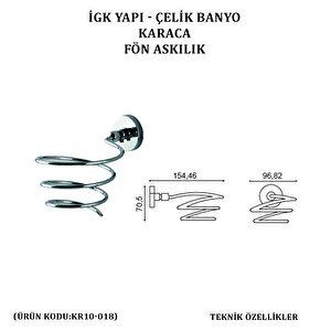 İgk Yapi - Çeli̇k Banyo Karaca Fön Askilik (kr10-018)