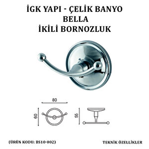İgk Yapi - Çeli̇k Banyo Bella Bornozluk Çi̇ftli̇ (bs10-002)