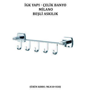 İgk Yapi - Çeli̇k Banyo Mi̇lano Beşli̇ Askilik (mln10-038)