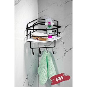 Yapışkanlı Ömür Boyu Paslanmaz Kristal Ayarlanabilir Raf Banyo Düzenleyici Şampuanlık Lk-01 Sbsk