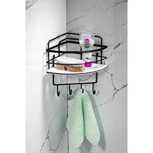 Yapışkanlı Ömür Boyu Paslanmaz Kristal Ayarlanabilir Raf Banyo Düzenleyici Şampuanlık Lk-01 Sbsk