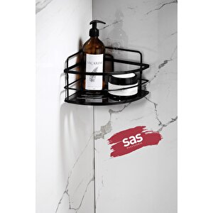 Yapışkanlı Ömür Boyu Paslanmaz Kristal Ayarlanabilir Raf Banyo Düzenleyici Şampuanlık Lk-01 Ss