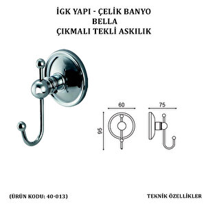 İgk Yapi - Çeli̇k Banyo Bella Çikmali Tekli̇ Askilik (40-013)