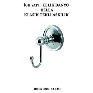 İgk Yapi - Çeli̇k Banyo Bella Klasi̇k Tekli̇ Askilik (40-007)