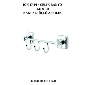 İgk Yapi - Çeli̇k Banyo Kumru Kancali Üçlü Askilik (ku10-063)
