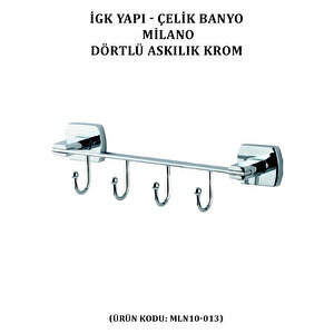 İgk Yapi - Çeli̇k Banyo Mi̇lano Dörtlü Askilik (mln10-013)