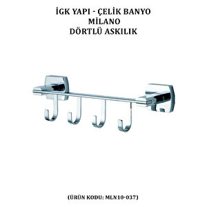 İgk Yapi - Çeli̇k Banyo Mi̇lano Dörtlü Askilik (mln10-037)