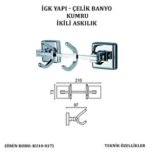 İgk Yapi - Çeli̇k Banyo Kumru İki̇li̇ Askilik (ku10-037)