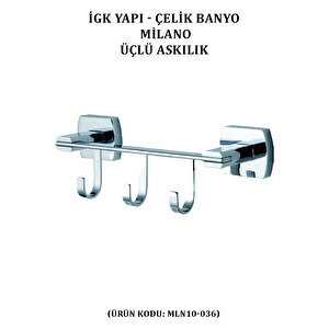İgk Yapi - Çeli̇k Banyo Mi̇lano Üçlü Askilik (mln10-036)