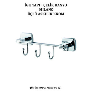 İgk Yapi - Çeli̇k Banyo Mi̇lano Üçlü Askilik (mln10-012)