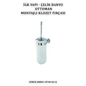 İgk Yapi - Çeli̇k Banyo Ottoman Montajli Klozet Firçasi (ot10-011)