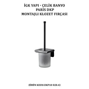 İgk Yapi - Çeli̇k Banyo Pari̇s Montajli Klozet Firçasi (dkp10-020.4)