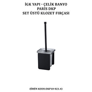 İgk Yapi - Çeli̇k Banyo Pari̇s Set Üstü Klozet Firçasi (dkp10-021.4)