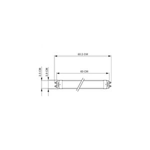 Ledtube 8w T8 Led Floresan Gün Işığı 840 60 Cm