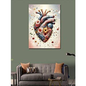 Kanvas Tablo Bahar Ve Kalp 70x100 cm