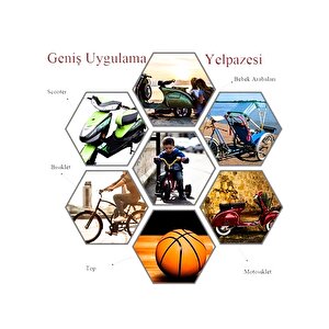 İtaly 350-gs Led Işıklı Çift Pistonlu Oto Araç Lastik Şişirme Pompası Çantalı Tamir Kiti