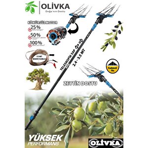 Oli̇vka Kömürsüz Motor Devir Ayarlı Zeytin Silkeleme Hasat Makinesi