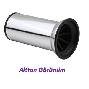 4 Adet Metal Destek Ayağı 12 Cm Krom Mobilya Kanepe Baza Koltuk Ünite Ayakları Metrik 8 Civatalı İnce Diş