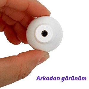 8 Adet Pembe Beyaz Ortanca Çiçek Desenli Polimer Düğme Kulp Mantar Mobilya Mutfak Dolabı Çekmece Kulbu Kulpları