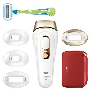 Braun Ipl Silk·expert Pro 5, Evde Tüy Alma, Çanta, Venus Tıraş Makinesi, 4 Başlık Ile, Pl5382