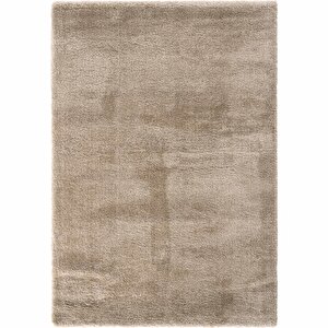 Comfy 1006 Bej Kolay Kullanım Hav Toz Vermez Yumuşak Dokulu Uzun Tüylü Modern Shaggy Halı 133x190 cm