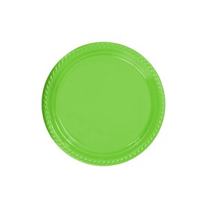 Plastik Tabak Yeşil Renk 25'li