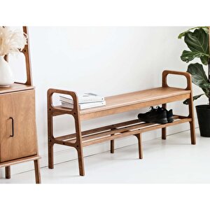 Ponte Ahşap, Ayakkabılık Ve Raf Sistemi, 150x65, Tik Renk, Cpt4722-150