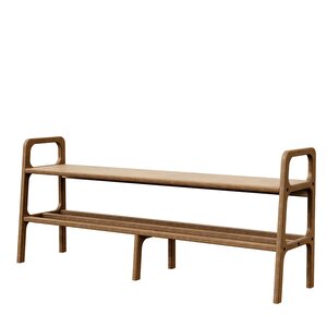 Ponte Ahşap, Ayakkabılık Ve Raf Sistemi, 150x65, Tik Renk, Cpt4722-150